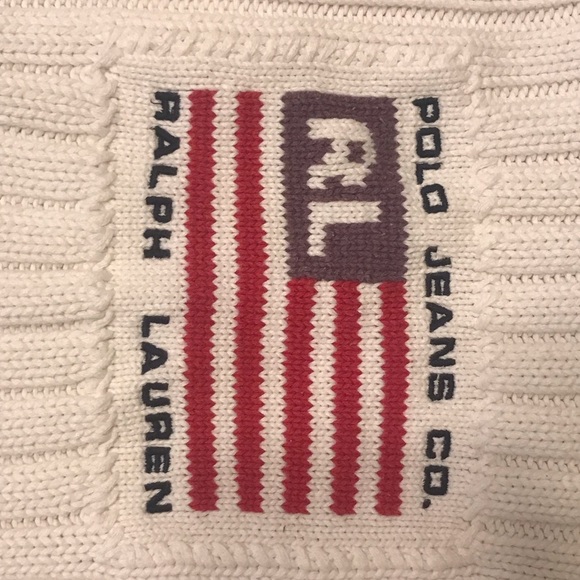 Polo Jeans Co. Pullover sweater shirt w/ polo flag - Picture 2 of 4